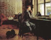 Ilya Repin Prepare of Exam Spain oil painting artist